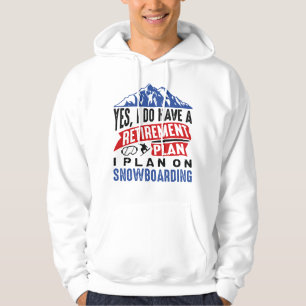 Pension-planen Snowboarding Hoodie