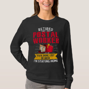 Pension Postman Offi, pensionerad postarbetare, Po T Shirt