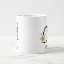 Pension-presentarbetsgivarens monogram vattenfärg