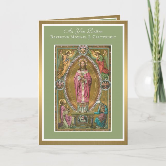 Pension Priesthood Jesus Altar Card Kort (Framsida)