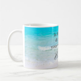 Pension Quote Beach Sea Sand Gift Kaffemugg
