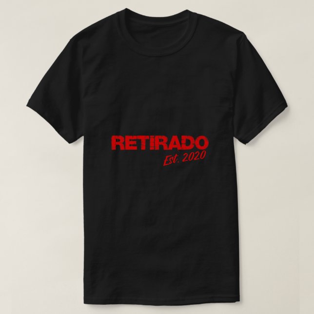 Pension Retirado 2020-gåvor i spanska Premium T Shirt (Design framsida)