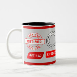 Pension! Retiree Gift Two-Tone Coffee Mugg
