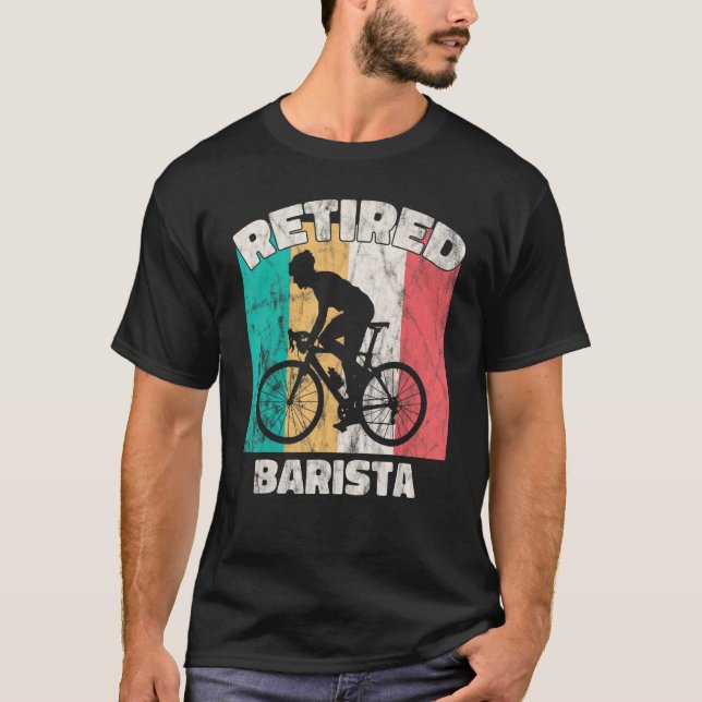 Pension Retrött Barista T Shirt (Framsida)