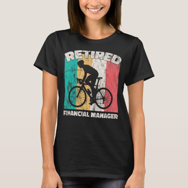 Pension Retrött Financial Manager T Shirt (Framsida)
