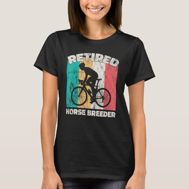 Pension Retrött Horse Breeder T Shirt (Framsida)