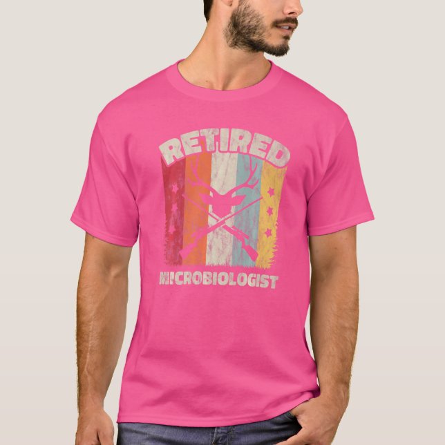 Pension Retrött mikrobiolog T Shirt (Framsida)