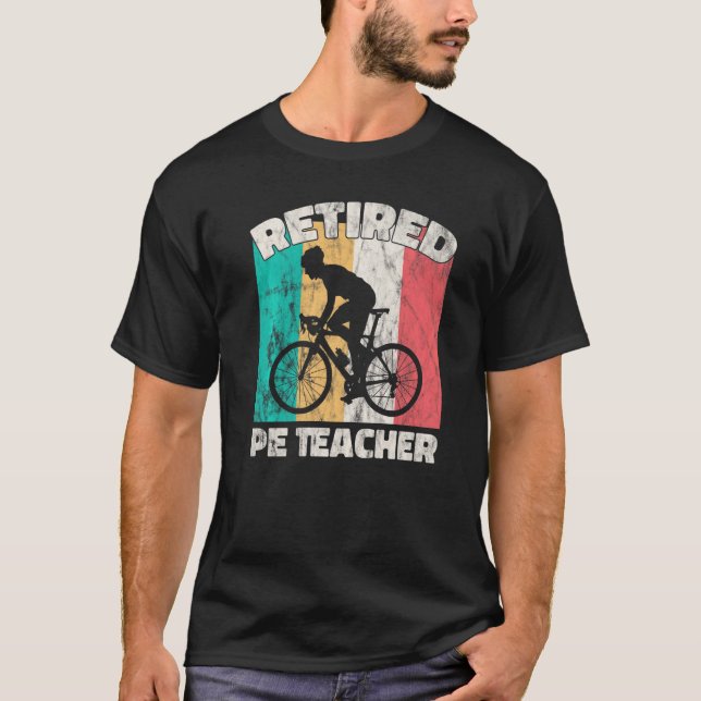 Pension Retrött Pe Teacher T Shirt (Framsida)