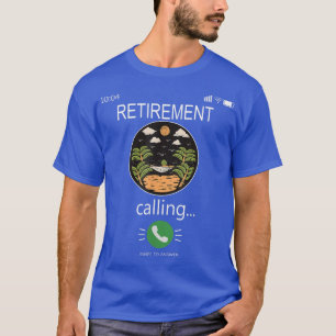 Pension ringer upp ett Mobilt samtal till en funge T Shirt