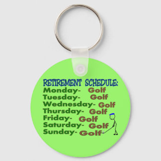 Pension Schedule GOLFER Nyckelring