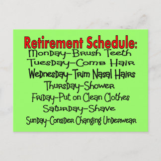 "Pension Schedule" - Ljunygåvor Vykort