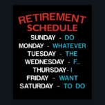 Pension schemaläggningskalender för Kontors humor- Poster<br><div class="desc">Pension schemaläggningskalender för Kontors humor-medarbetare</div>