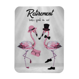 Pension ser bra ut på oss! Chic Classy Flamingo Magnet