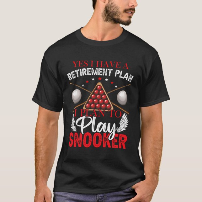 Pension Snooker Player T Shirt (Framsida)