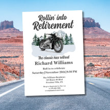 Pension Travel Theme Classic Motorcycle Rolling