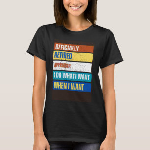 Pension-trötta utvärderare t shirt