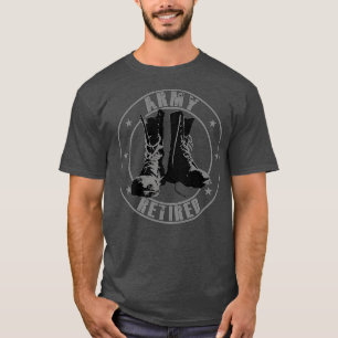 Pension Uniform Retrött militär veteran T Shirt
