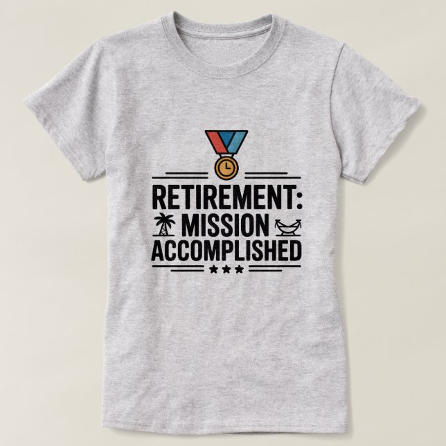 Pension Uppdrag fullgjord funktionell Tee (Design framsida)