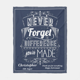 Pension uppskattning glöm aldrig fleecefilt