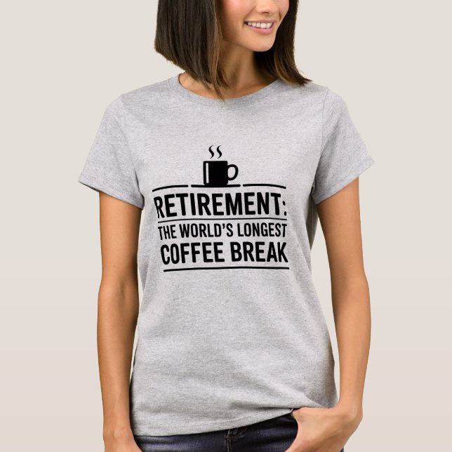 Pension: Världens längsta kaffebrusande brant T Shirt (Framsida)
