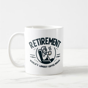 Pension: Världens längsta kaffebrytning. Kaffemugg