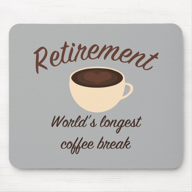 Pension: Världens längsta kaffebrytning Musmatta (Framsidan)