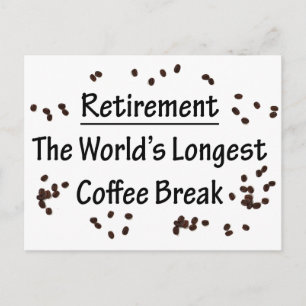 Pension: Världens längsta kaffebrytning Vykort