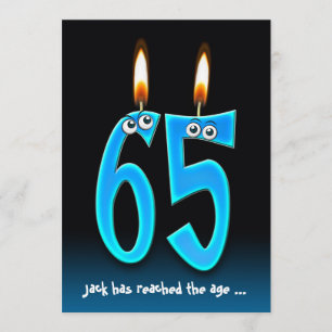 Pension vid 65 Party med ögonbollar Inbjudningar