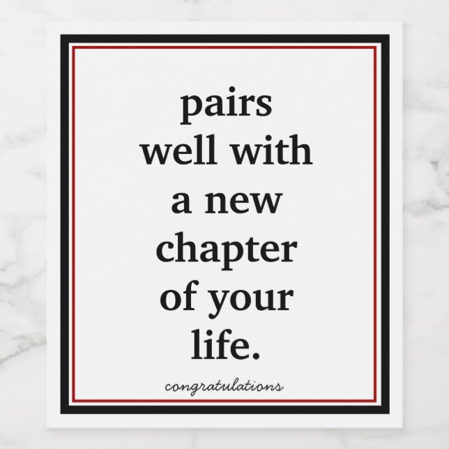 Pension Vin-etikett Vinflaska Etikett (Singel etikett)