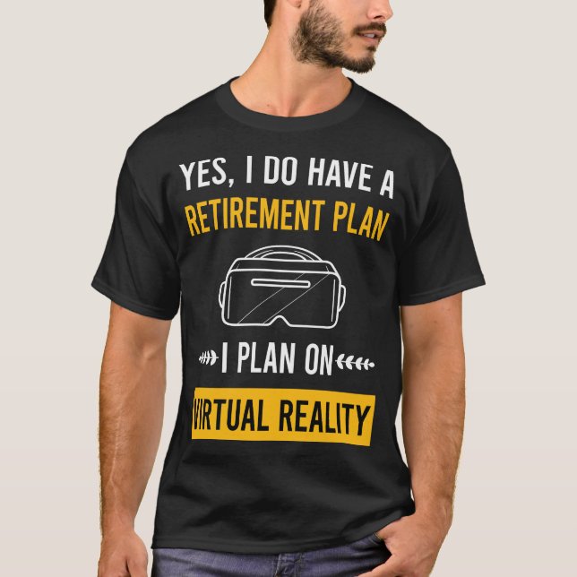 Pension Virtuell Verklighet VR T Shirt (Framsida)