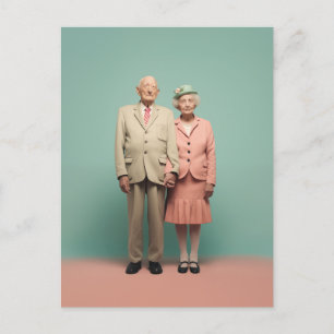 Pensionados i Pastel Vykort