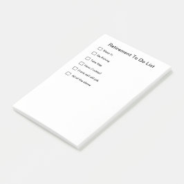 Pensionanteckningsbok Post-it Block