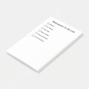 Pensionanteckningsbok Post-it Block