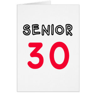 Pensionär 30 hälsningskort