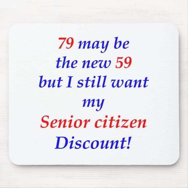 Pensionär 79 musmatta (Framsidan)