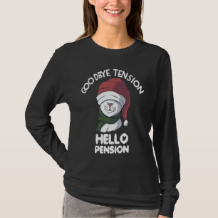 Pensionär Adjö Stress Hej Pension Pensionärspensio T Shirt