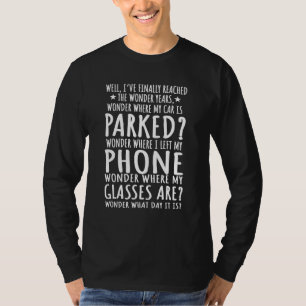 Pensionär äldre person senior t shirt