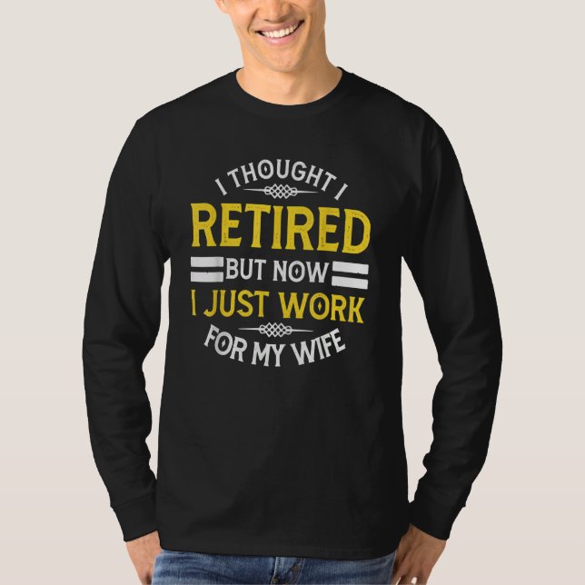Pensionär Designs Män Pappa Svärmannen Bröllop Pun T Shirt (Framsida)