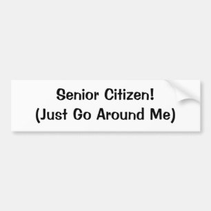 Pensionär! (Gå precis runt om mig), Bildekal