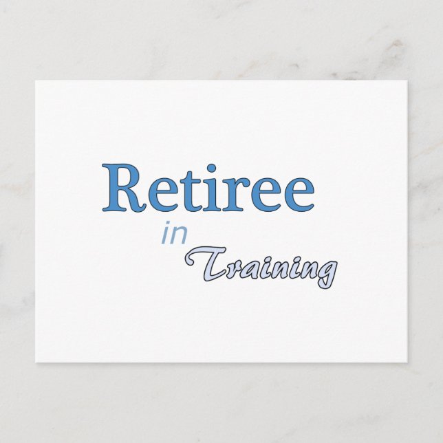 Pensionär i utbildning vykort (Framsida)