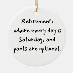 Pensionär jul julgransprydnad keramik