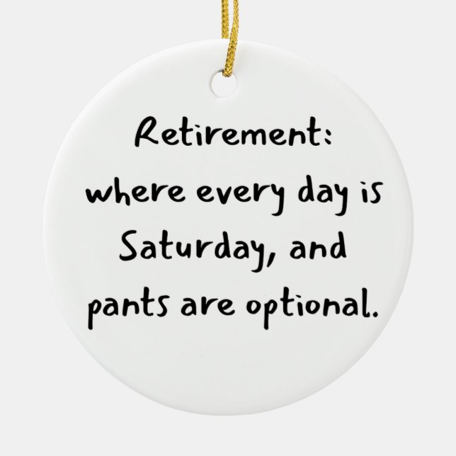 Pensionär jul  julgransprydnad keramik (Framsidan)