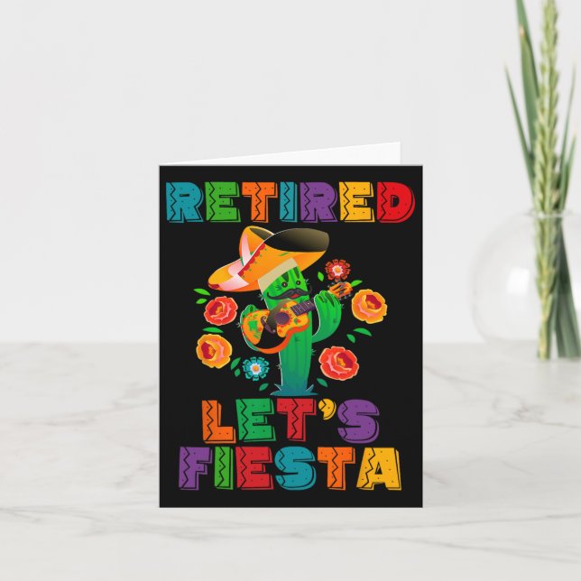 Pensionär Mexicano Låt oss Fiesta Pensionerad Cinc Kort (Framsida)