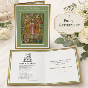 Pensionärings Prästvigning Jesus Altarkort Kort