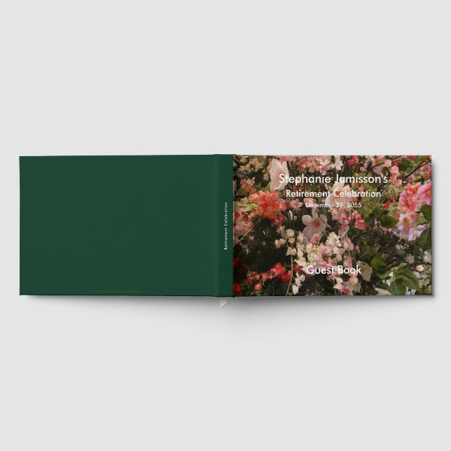 Pensionärsfest Gästbok, Blommor Blomsterbukett Gästböcker (Full)