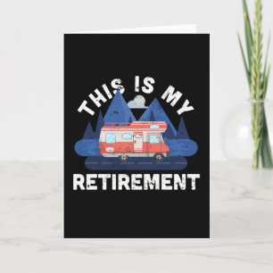 Pensionärsgåva för motorhome-enthusiast kort