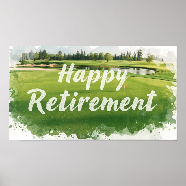 Pensionärsgolf tema poster (Framsidan)