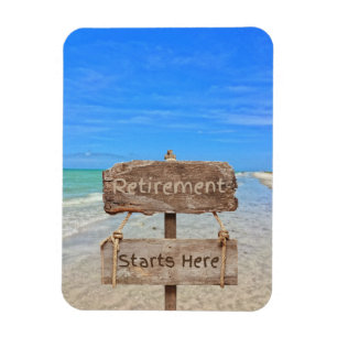 Pensionärslivet Börjar Här! Sanibel Island Strand Magnet