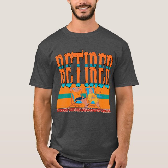 Pensionärsresedesign T Shirt (Framsida)