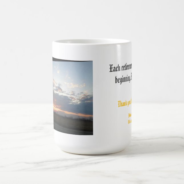 Pensionärssolnedgång Kaffemugg (Center)